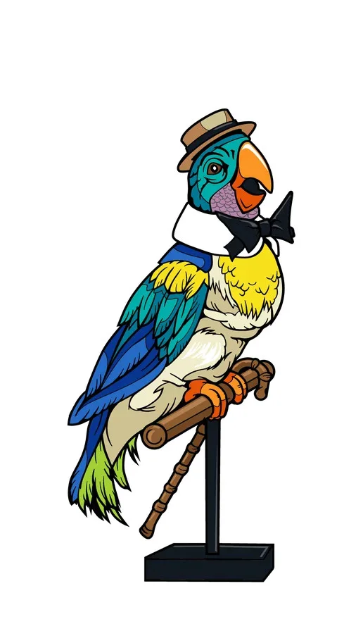 FiGPiN Juan the Barker Bird (1114) Disney Parks 3-Inch Enamel Pin, image 4
