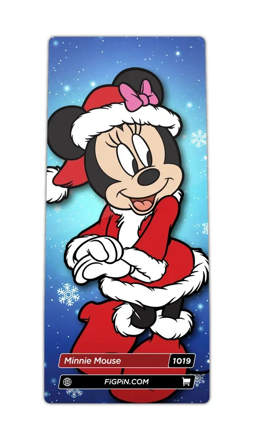 FiGPiN Minnie Mouse (Mickey and Friends) (Christmas) (1019) 3-Inch Enamel Pin, image 2