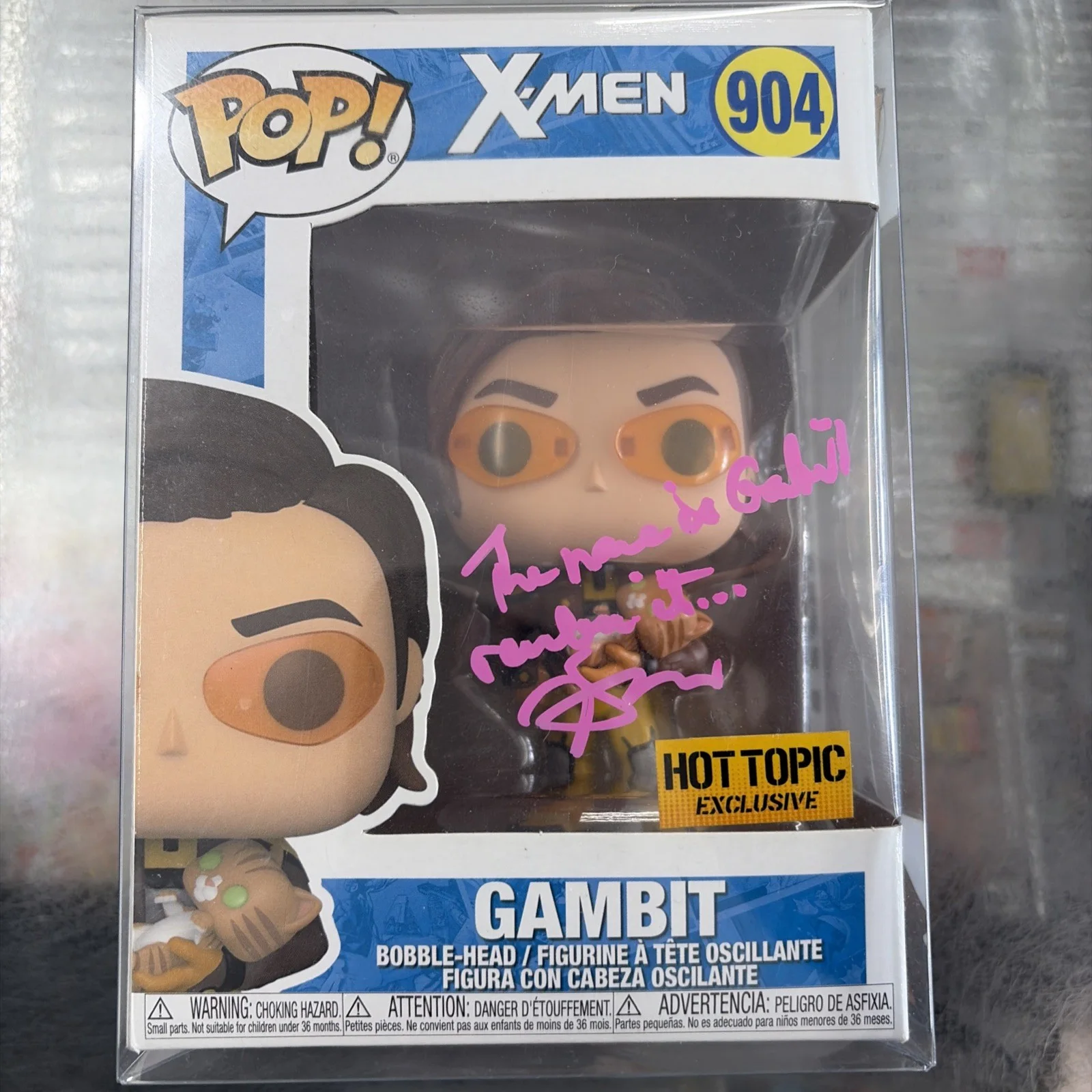 Tony Daniels — Tony Daniels autographed signed inscribed Funko Pop #904 Gambit X-Men No COA