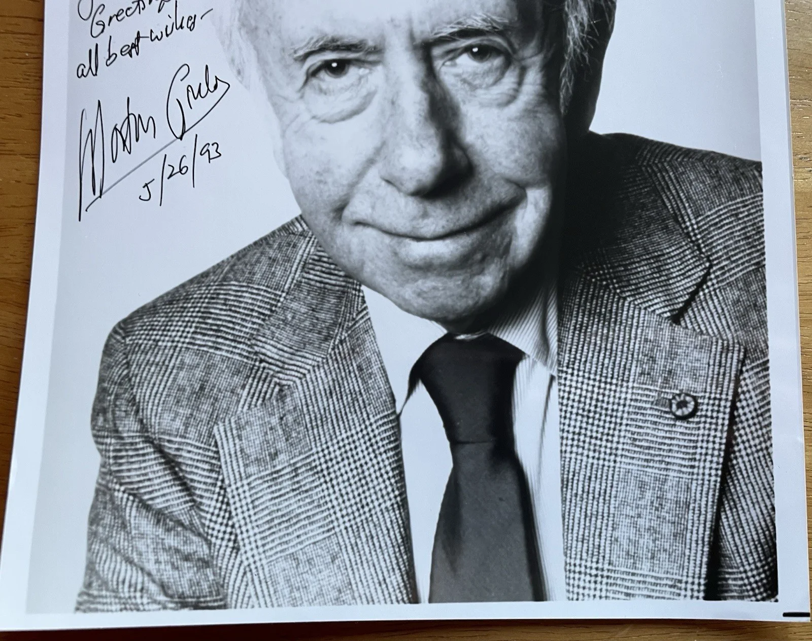 Conductor and Composer Morton Gould Autograph Photo, image 4