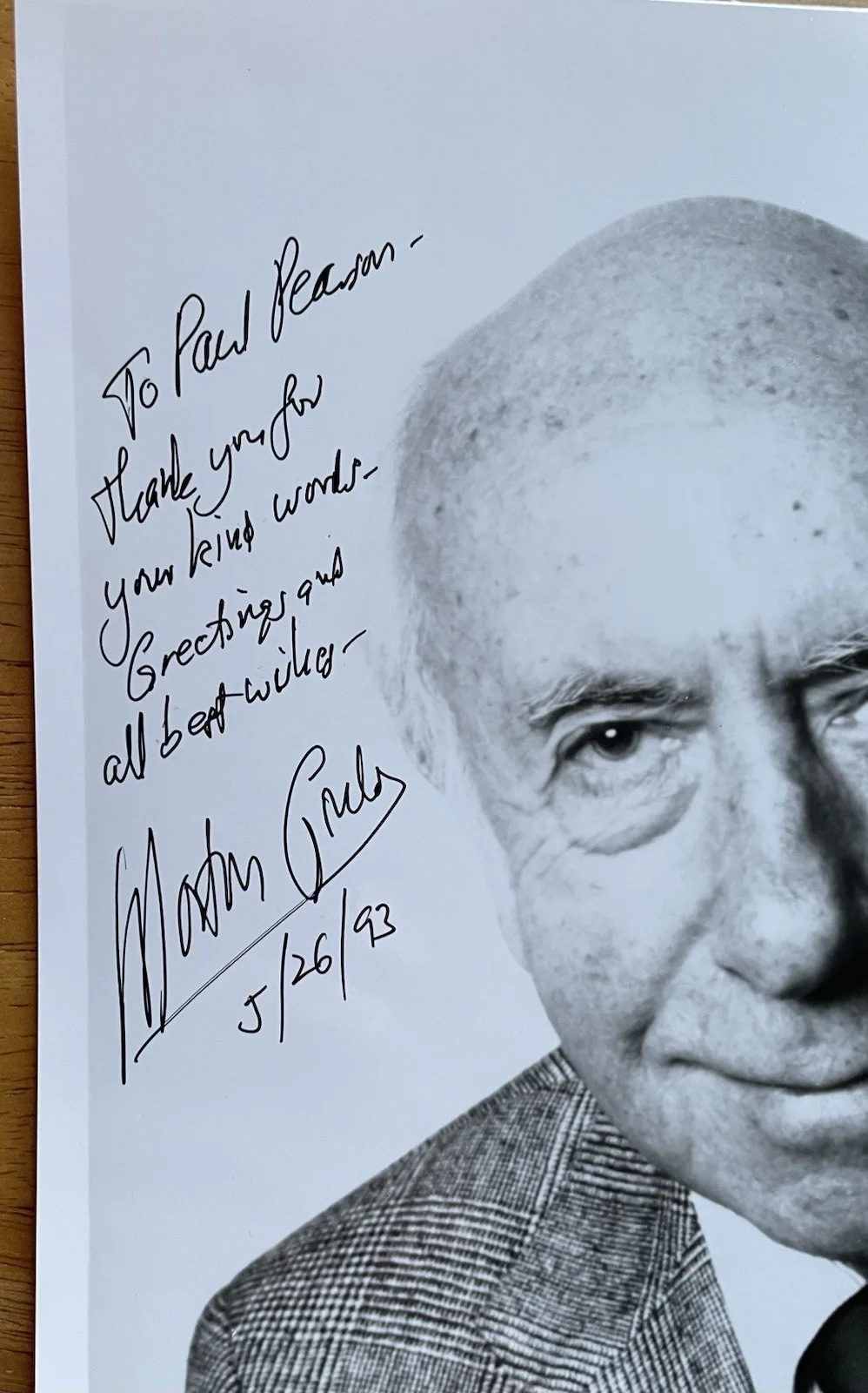 Conductor and Composer Morton Gould Autograph Photo, image 5