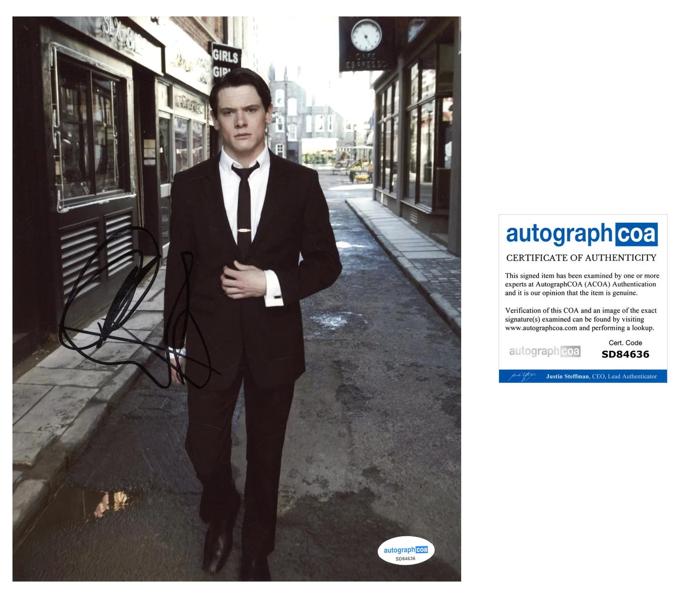 Jack O'Connell Autographed Signed 8x10 Photo ACOA, image 2