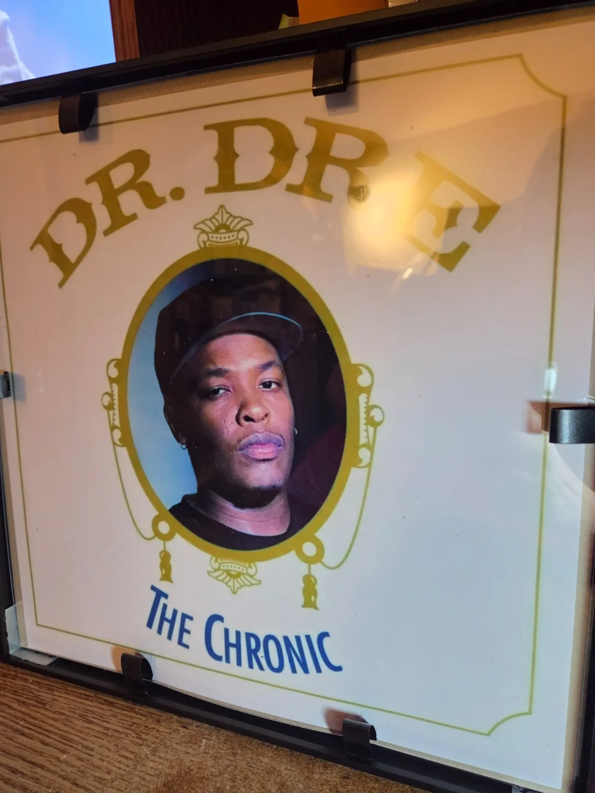 DR DRE Signed "The Chronic" Vinyl Record LP framed PSA/DNA rare HIP HOP, image 5