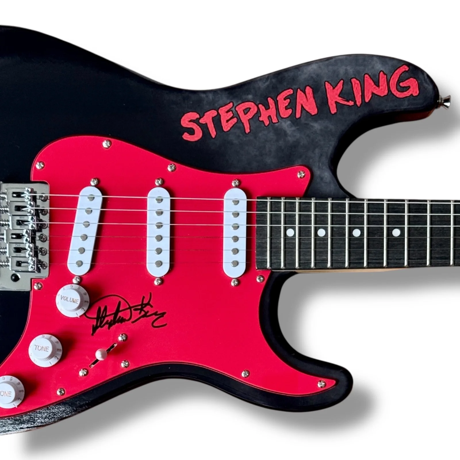 Stephen King — Stephen King Signed Guitar JSA COA Custom Graphics It Misery Pet Cemetery, image 2