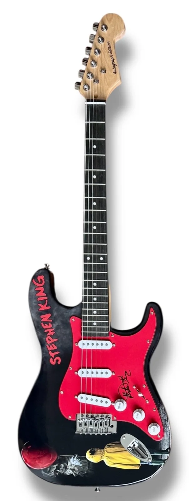 Stephen King — Stephen King Signed Guitar JSA COA Custom Graphics It Misery Pet Cemetery, image 3