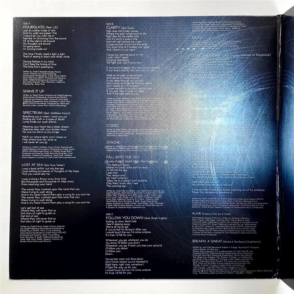 Zedd hand signed Clarity vinyl record album LP DJ autograph ~ JSA, image 3