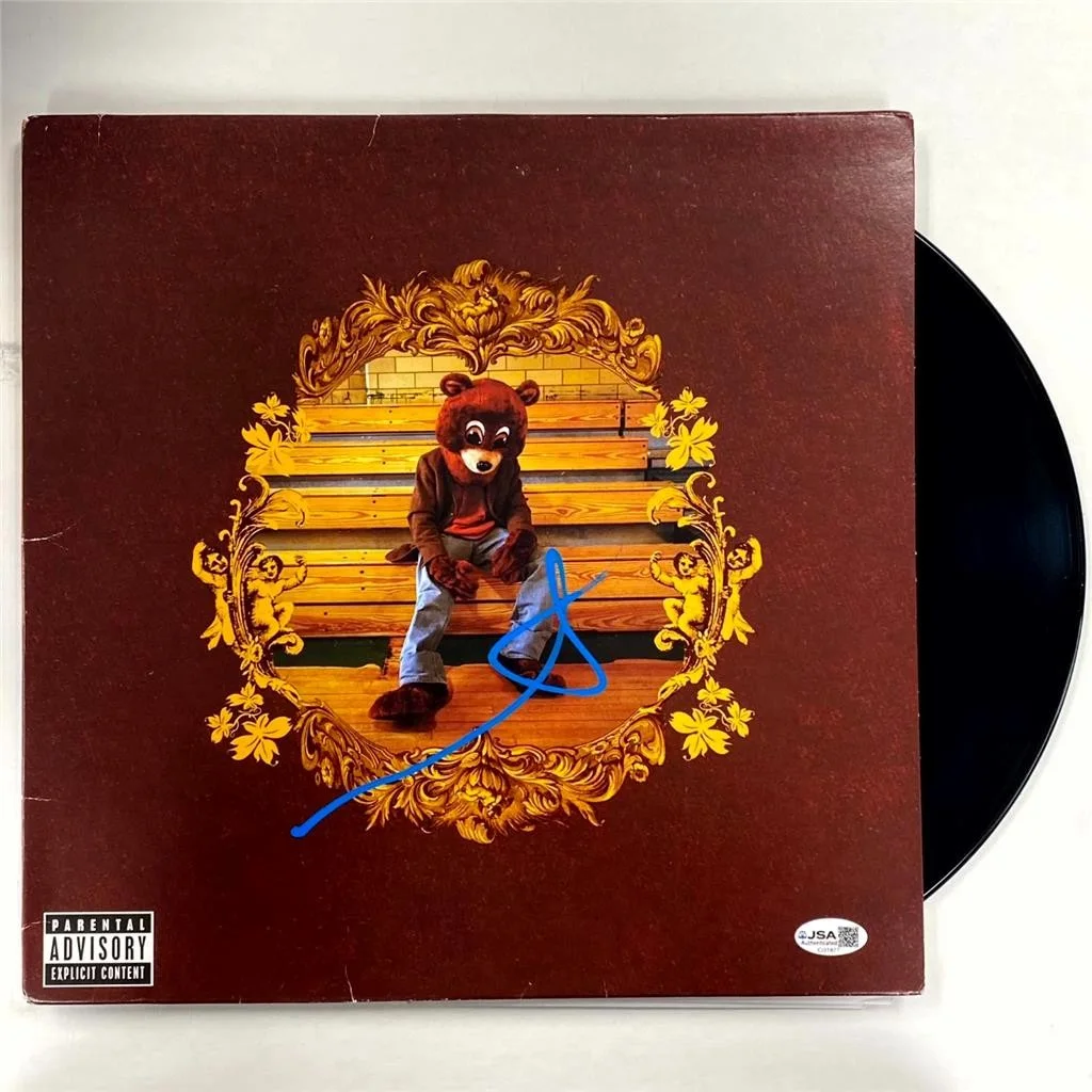Kanye West signed The College Dropout vinyl record album LP autograph ~ JSA, image 3