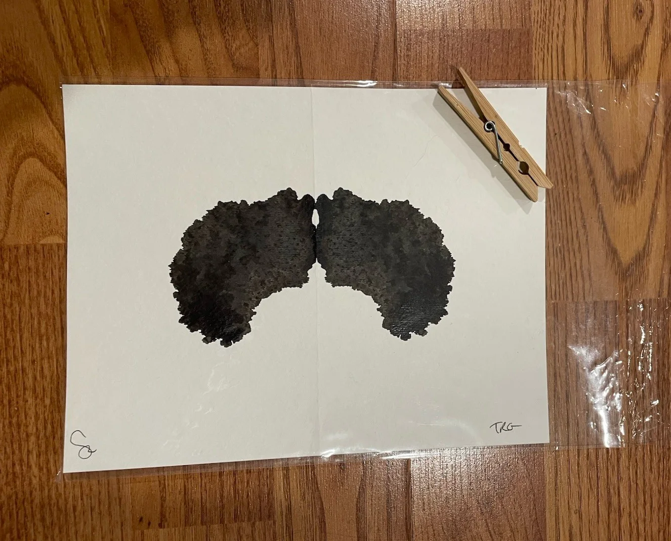 Tegan And Sara Quin Inkblot Original Art On In At Rorschach Test Sainthood 2009, image 3
