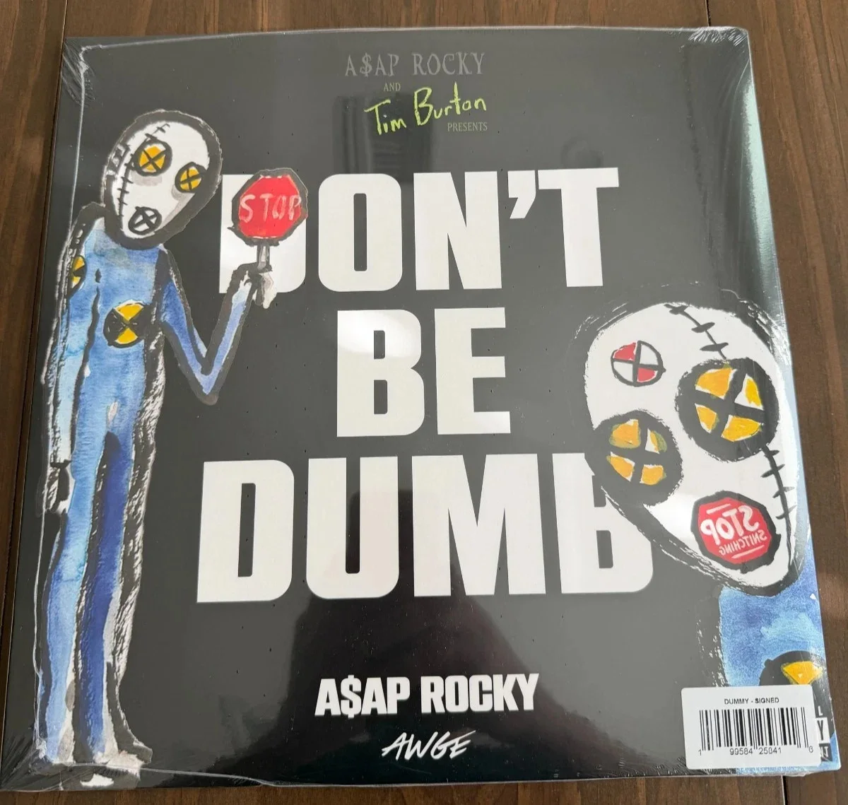 ASAP ROCKY DONT BE DUMB DUMMY 2 DISC VINYL LP SIGNED INSERT LIMITED IN HAND, изображение 2