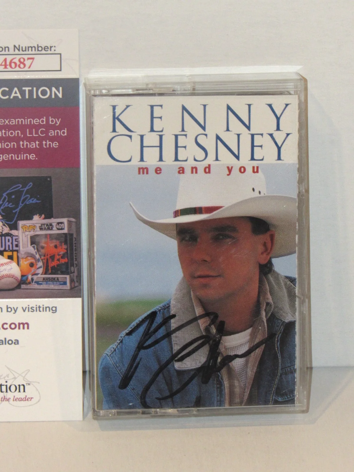 KENNY CHESNEY SIGNED AUTOGRAPHED ME AND YOU CASSETTE JSA COA, image 2