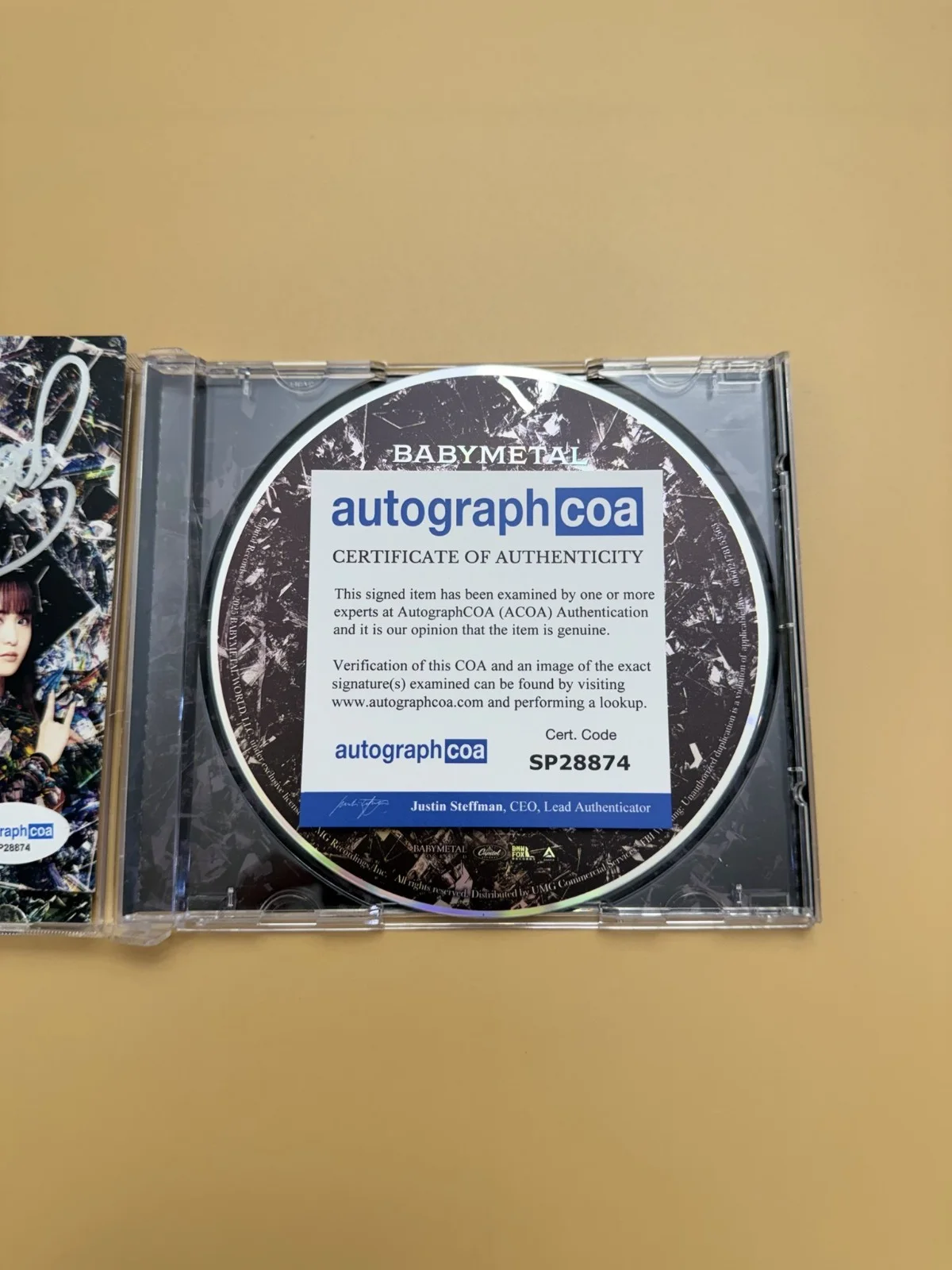 SIGNED BABYMETAL Autograph Metal Forth CD Album ACOA SP28874, image 3
