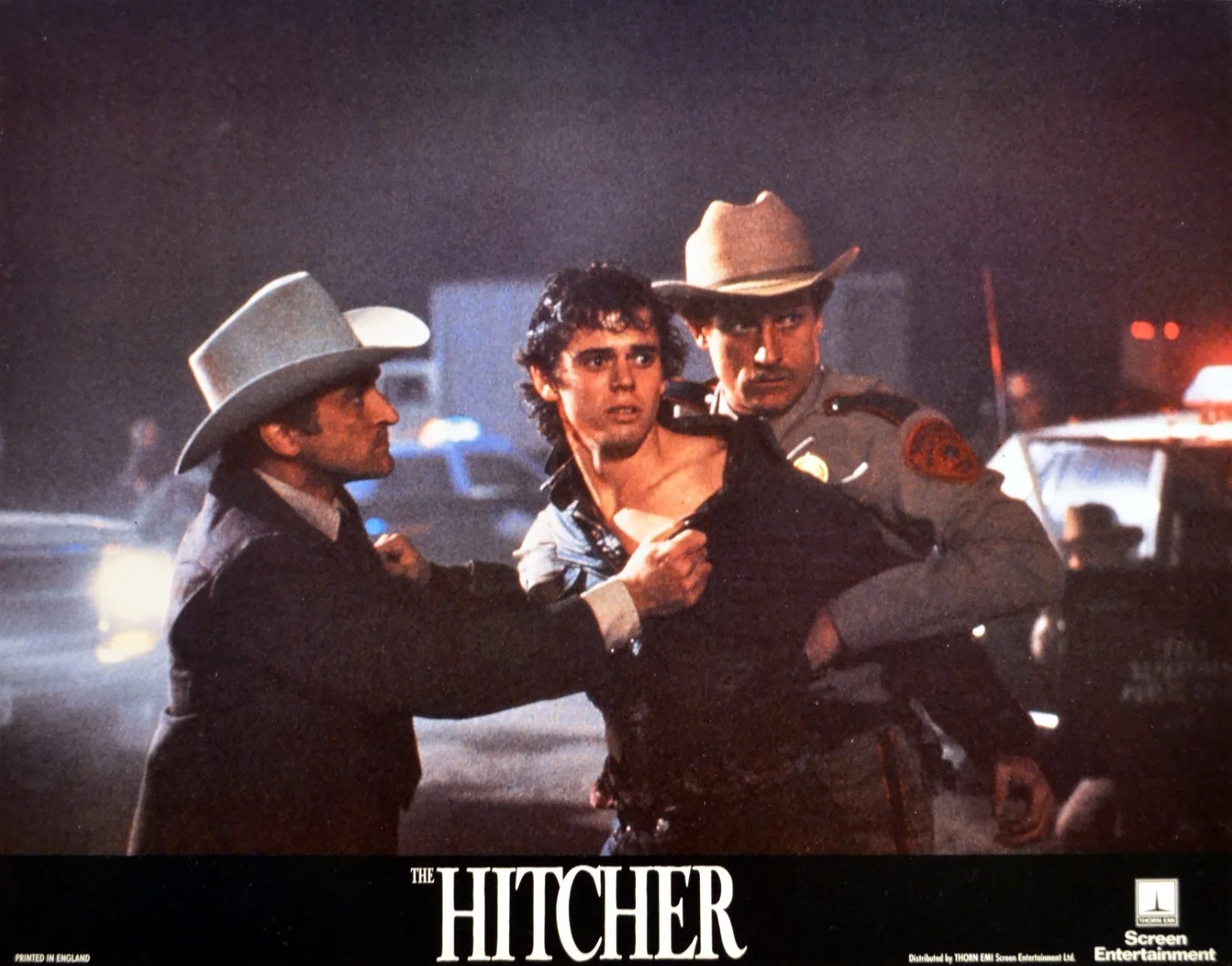 HITCHER 1986 Rutger Hauer C. Thomas Howell Jennifer Jason Leigh UK LOBBY SET, image 2