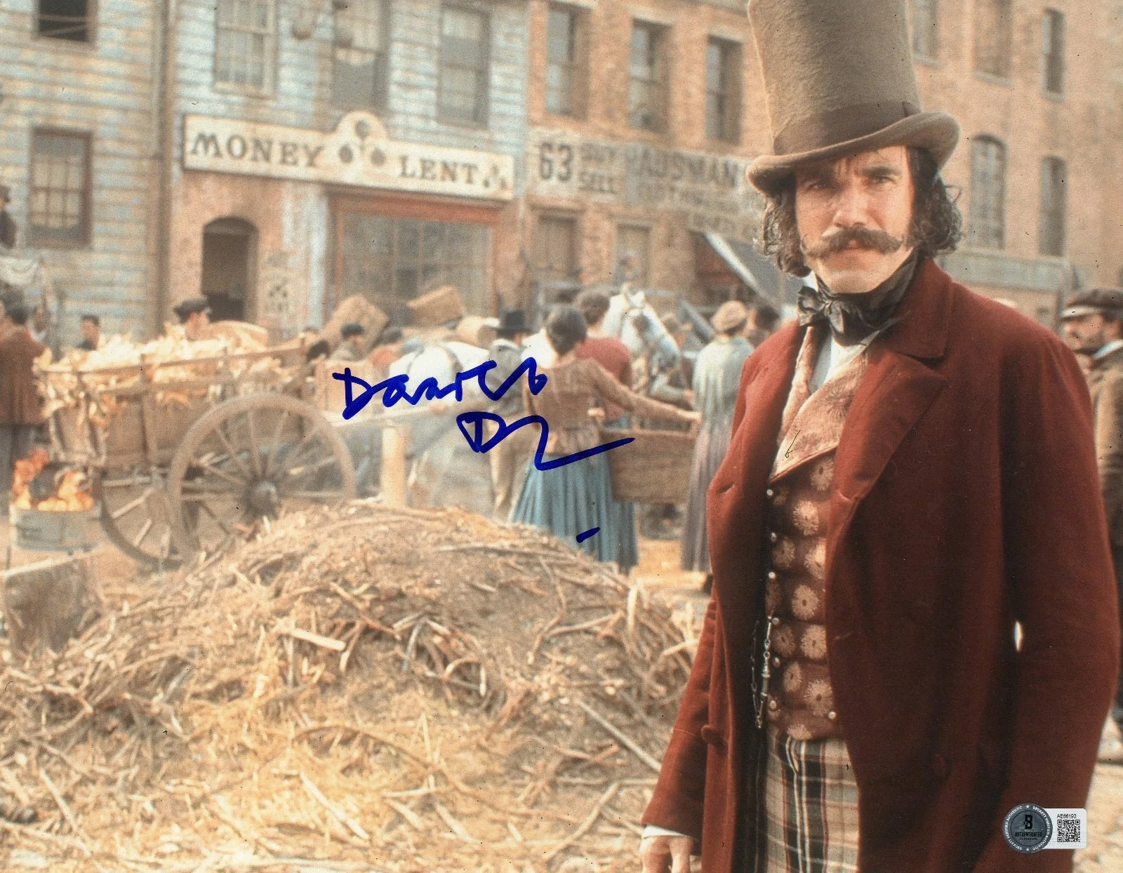 DANIEL DAY LEWIS — DANIEL DAY LEWIS SIGNED AUTOGRAPH GANGS OF NEW YORK 11X14 PHOTO BECKETT BAS