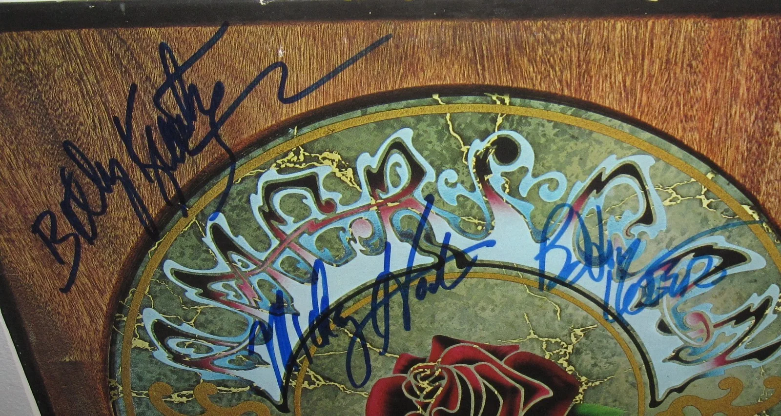 GRATEFUL DEAD SIGNED AMERICAN BEAUTY ALBUM BOB WEIR AUTOGRAPH BECKETT LOA X3, изображение 3