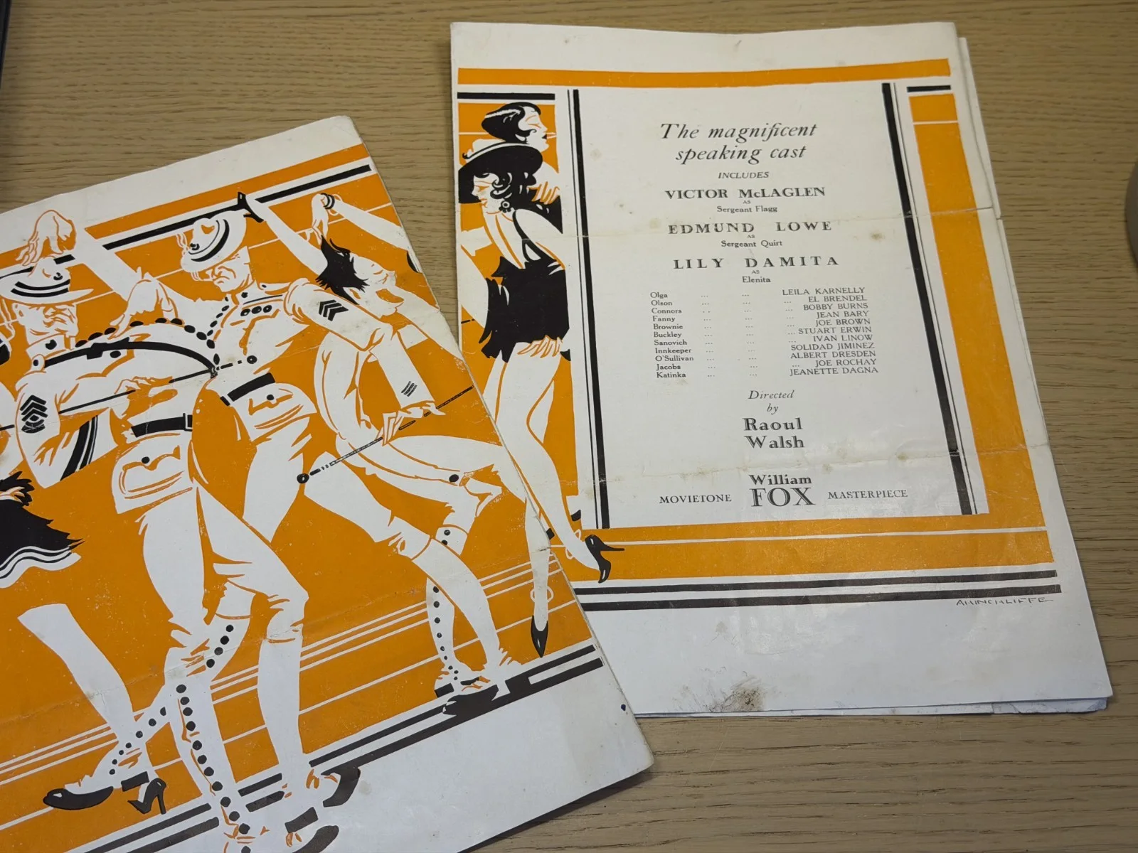 William Fox THE COCK EYED WORLD Programme 1929 Raoul Walsh Vintage Talkie, изображение 2