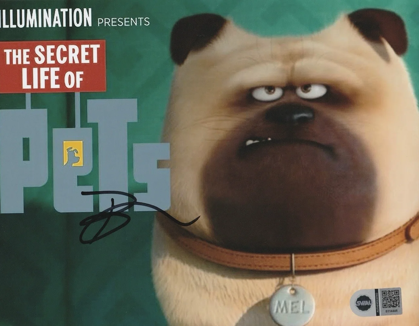 Bobby Moynihan — Bobby Moynihan secret life of pets Mel Signed 8x10 Photo SWAU COA Authen 2
