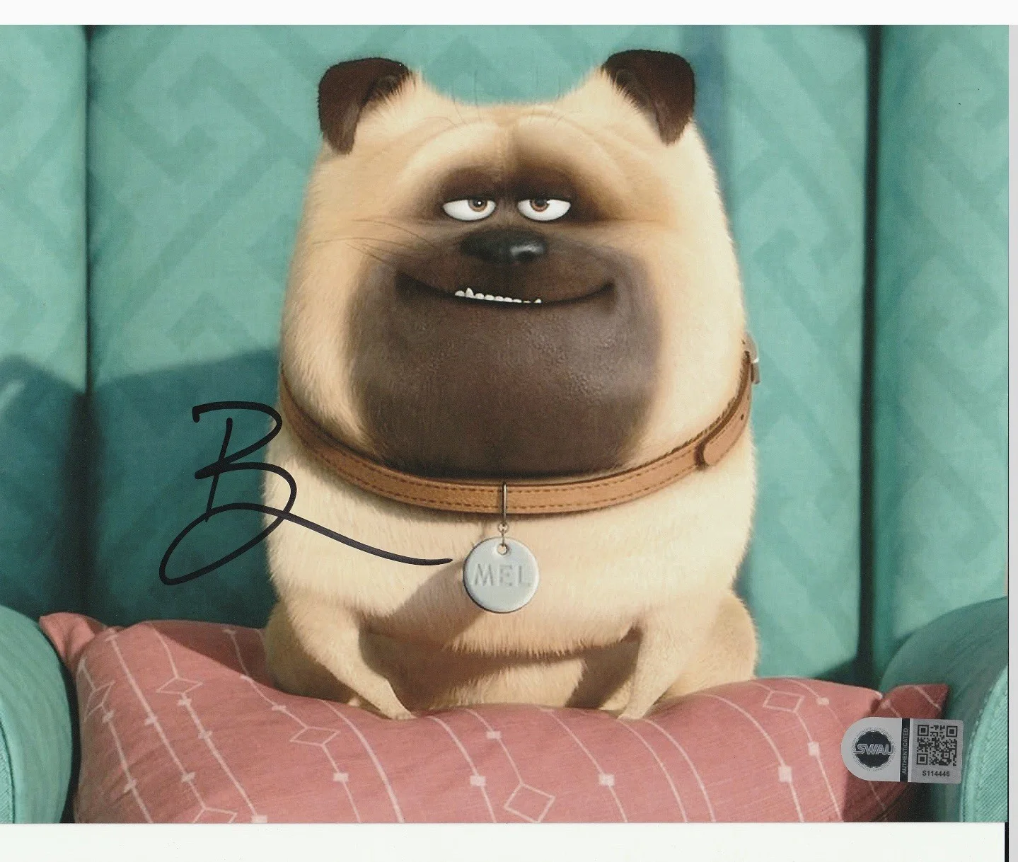 Bobby Moynihan — Bobby Moynihan secret life of pets Mel Signed 8x10 Photo SWAU COA Authen