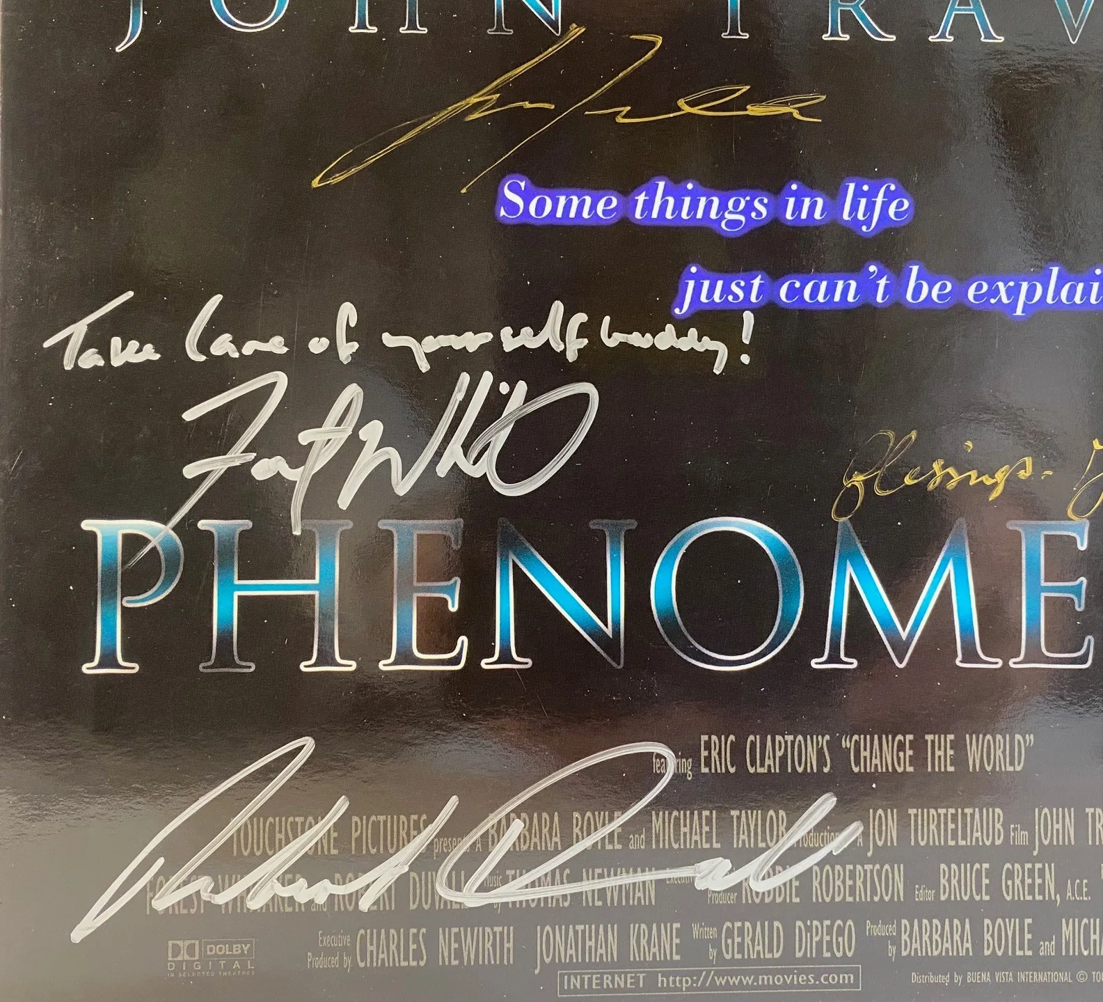 Cast — 1996 Phenomenon Movie Program Cast Signed By 6 John Travolta Robert Duvall, image 2