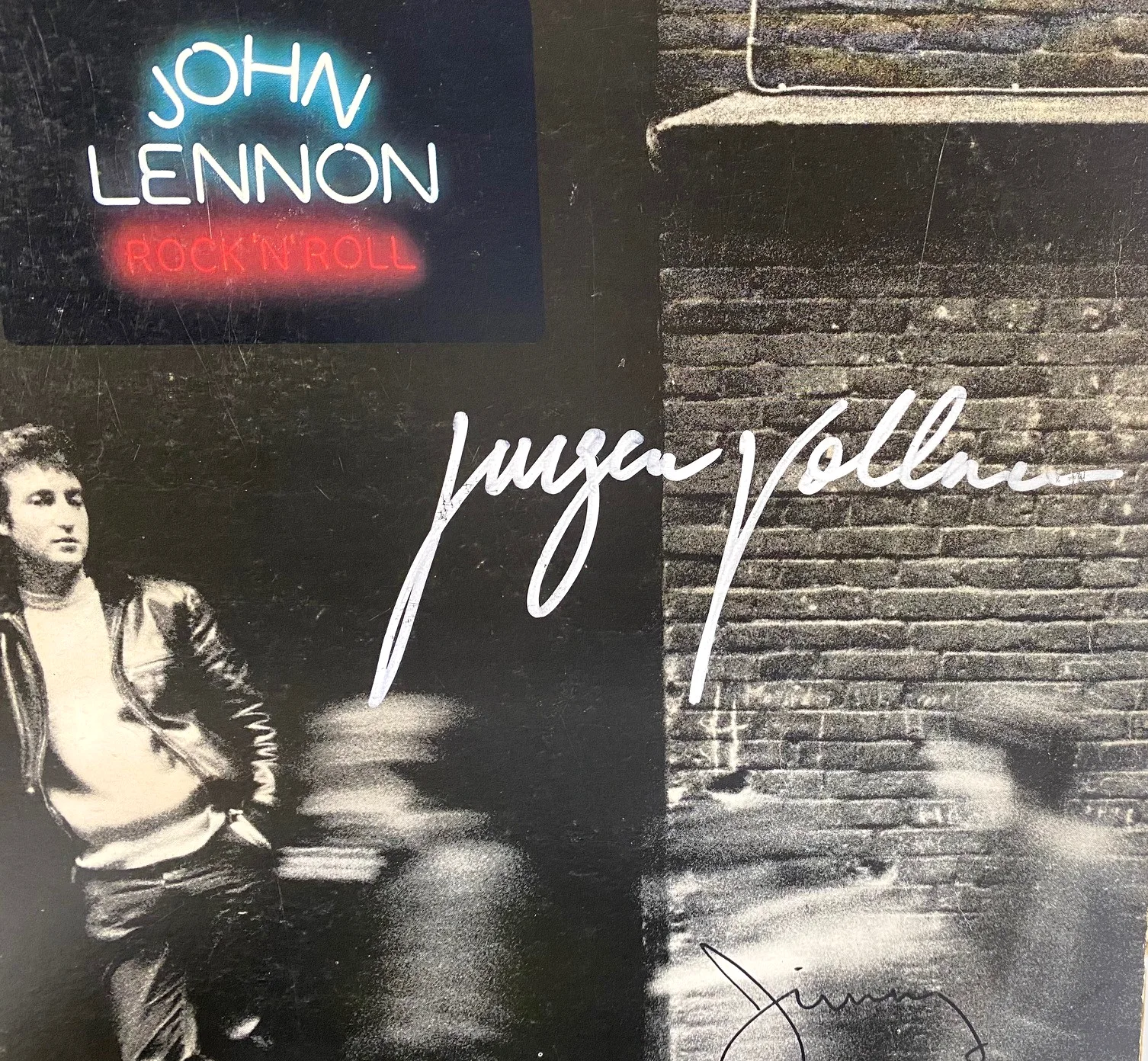 1975 John Lennon Rock N Roll LP Signed By Jurgen Vollmer and Jimmy Iovine, изображение 2