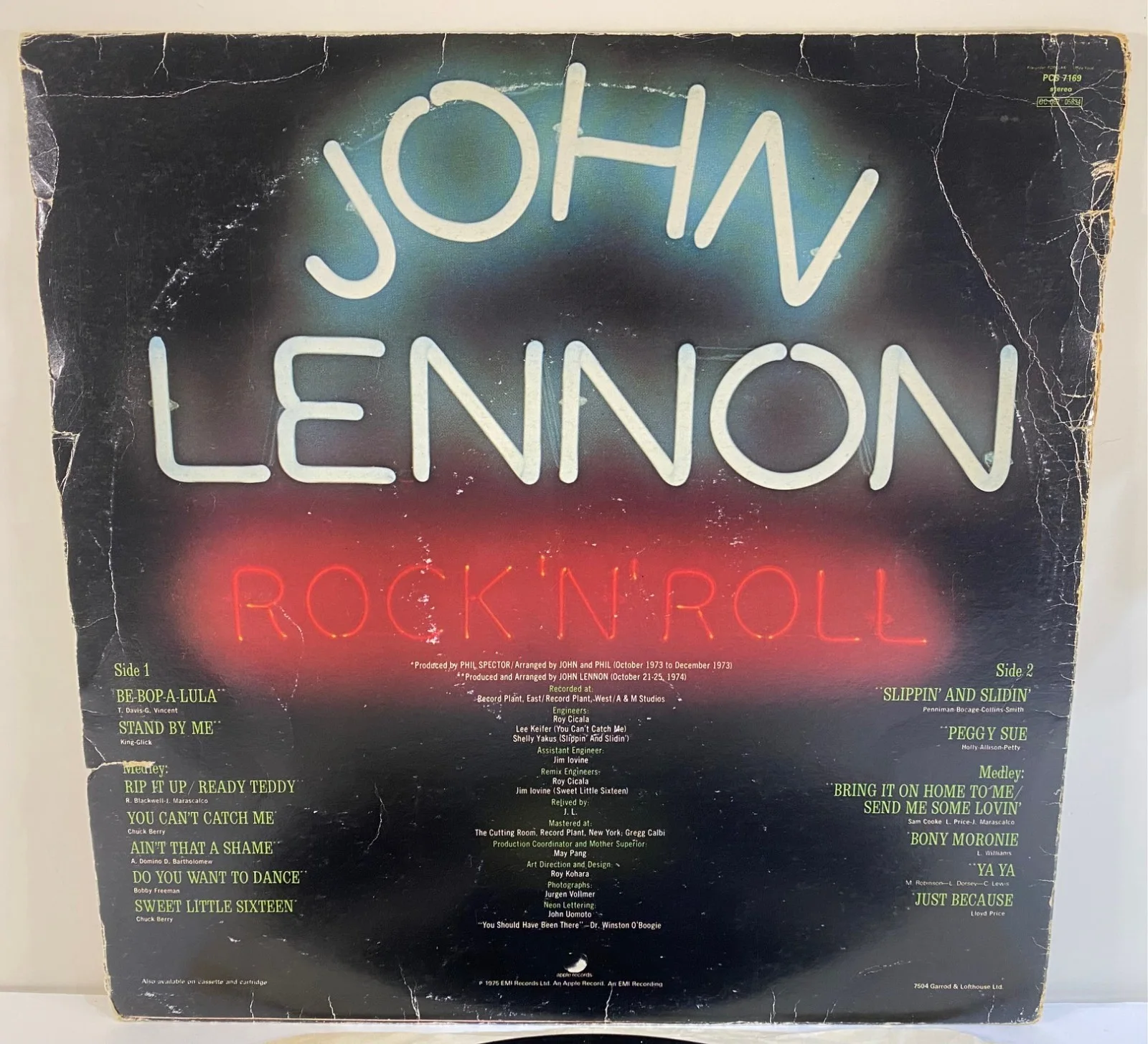 1975 John Lennon Rock N Roll LP Signed By Jurgen Vollmer and Jimmy Iovine, изображение 5