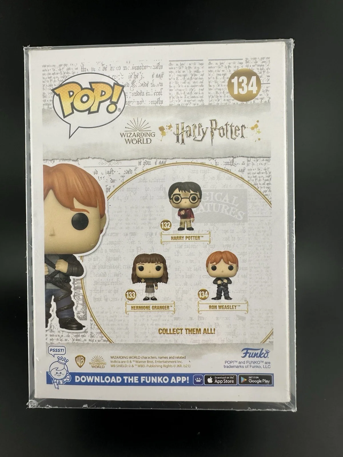 Rupert Grint — Rupert Grint Signed Ron Weasley Funko Pop Harry Potter 134 Autograph Beckett COA, image 5