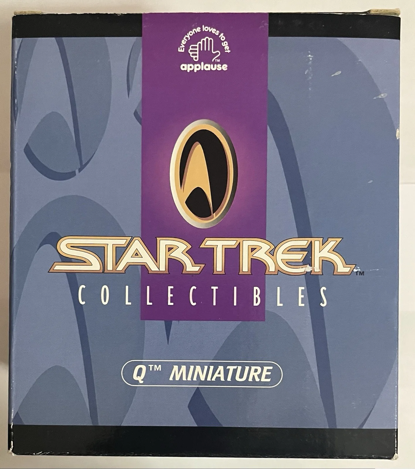 John De Lancie — John de Lancie Autographed Hand Signed Star Trek TNG 1996 Miniature "Q" JSA COA, image 2