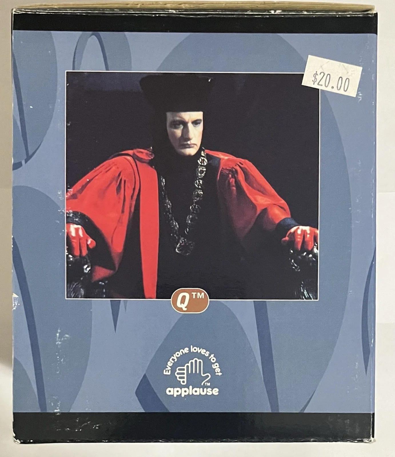 John De Lancie — John de Lancie Autographed Hand Signed Star Trek TNG 1996 Miniature "Q" JSA COA, image 4