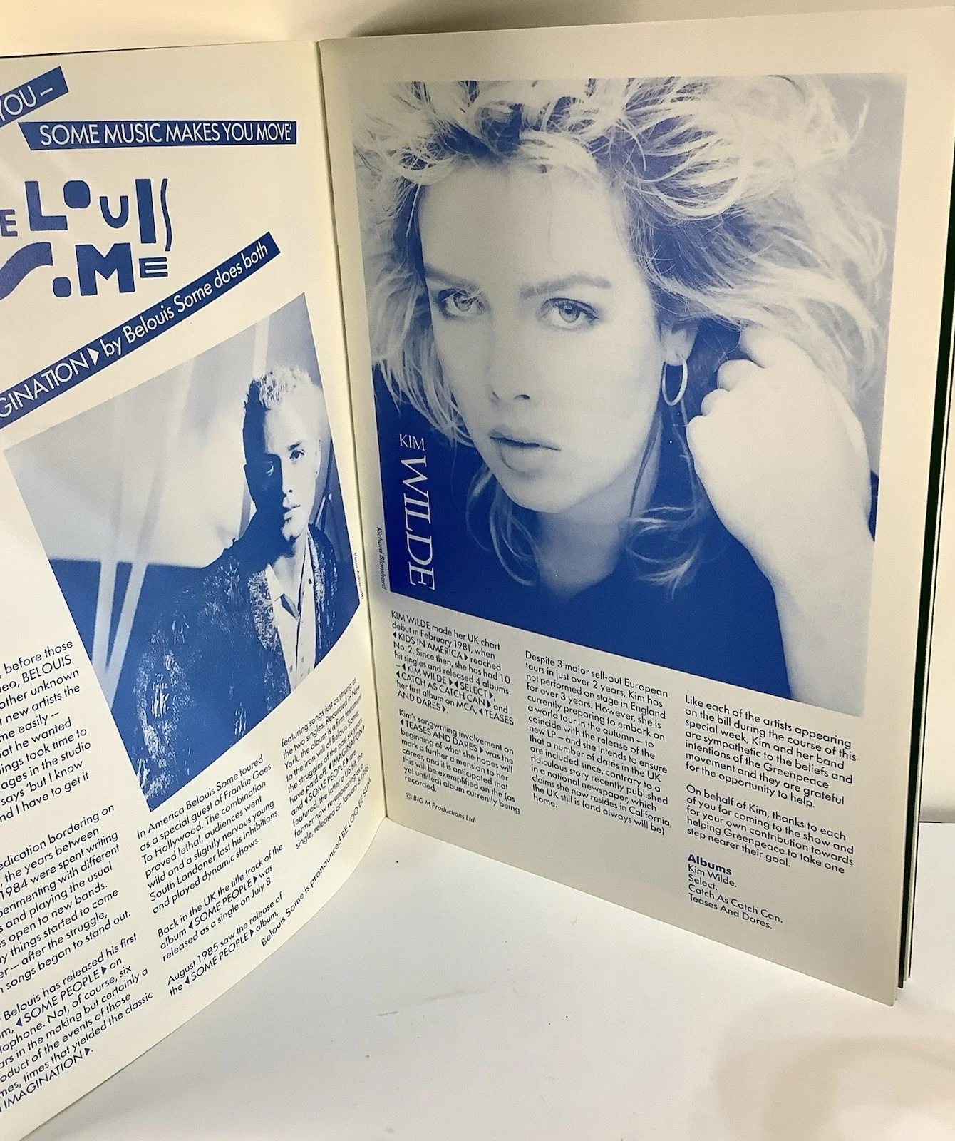 1986 Soundwaves 4 Greenpeace Concert Program Signed By 22 The Cure Robert Smith, image 5