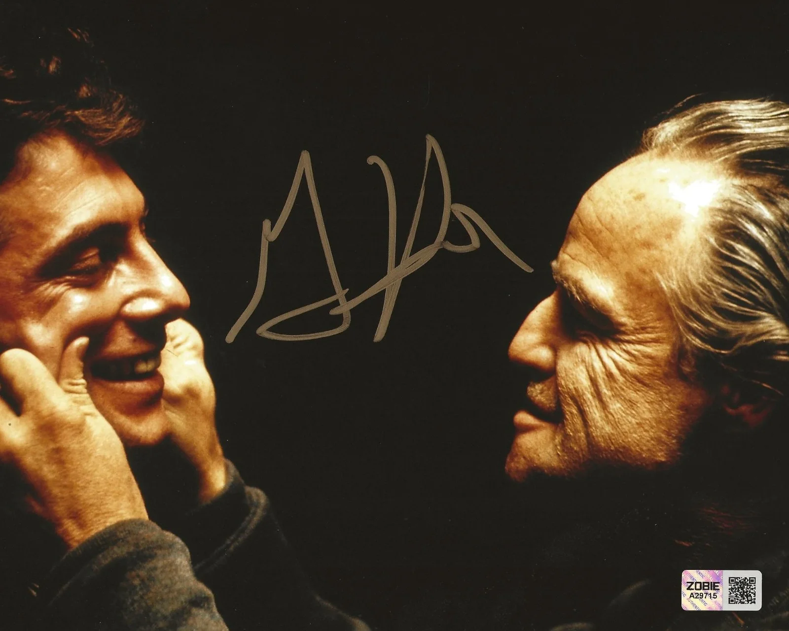 Gianni Russo — GIANNI RUSSO Autographed 8x10 Photo " Godfather" w/ Marlon Brando w/Zobie COA