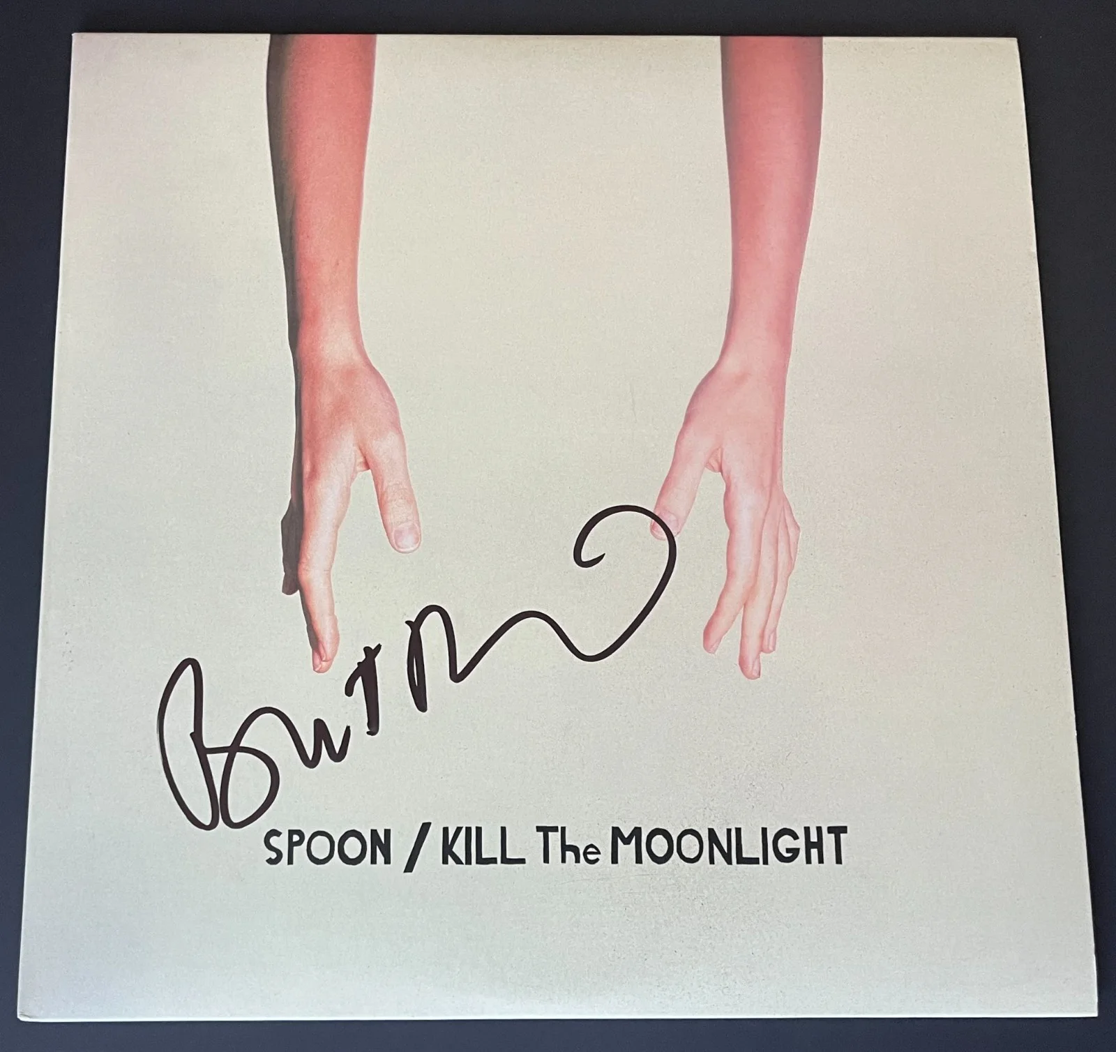 BRITT DANIEL SIGNED SPOON KILL THE MOONLIGHT VINYL w/EXACT PROOF & BECKETT COA, image 2