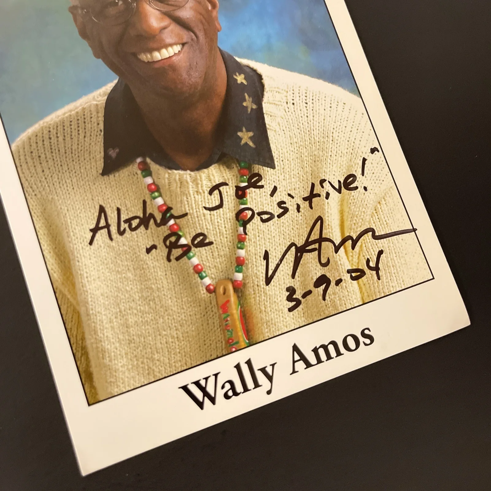 WALLY AMOS: Hand Signed Celebrity Photo 5 x 7”/ KSK, image 4