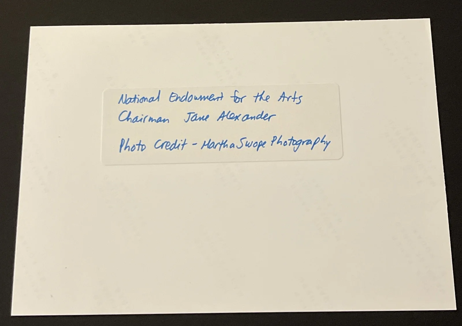 JANE ALEXANDER Nat Endow For Arts Chair: Hand Signed Celebrity Photo 5x7” / KSK, image 5