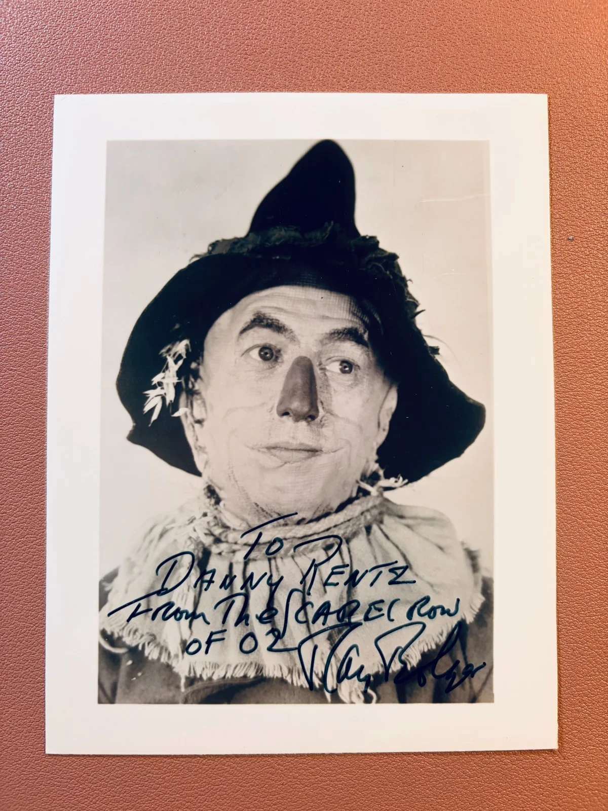 RAY BOLGER — RAY BOLGER Signed•3.5x5 *Wizard of Oz*•Global Authentic COA•Beckett Digital Pass