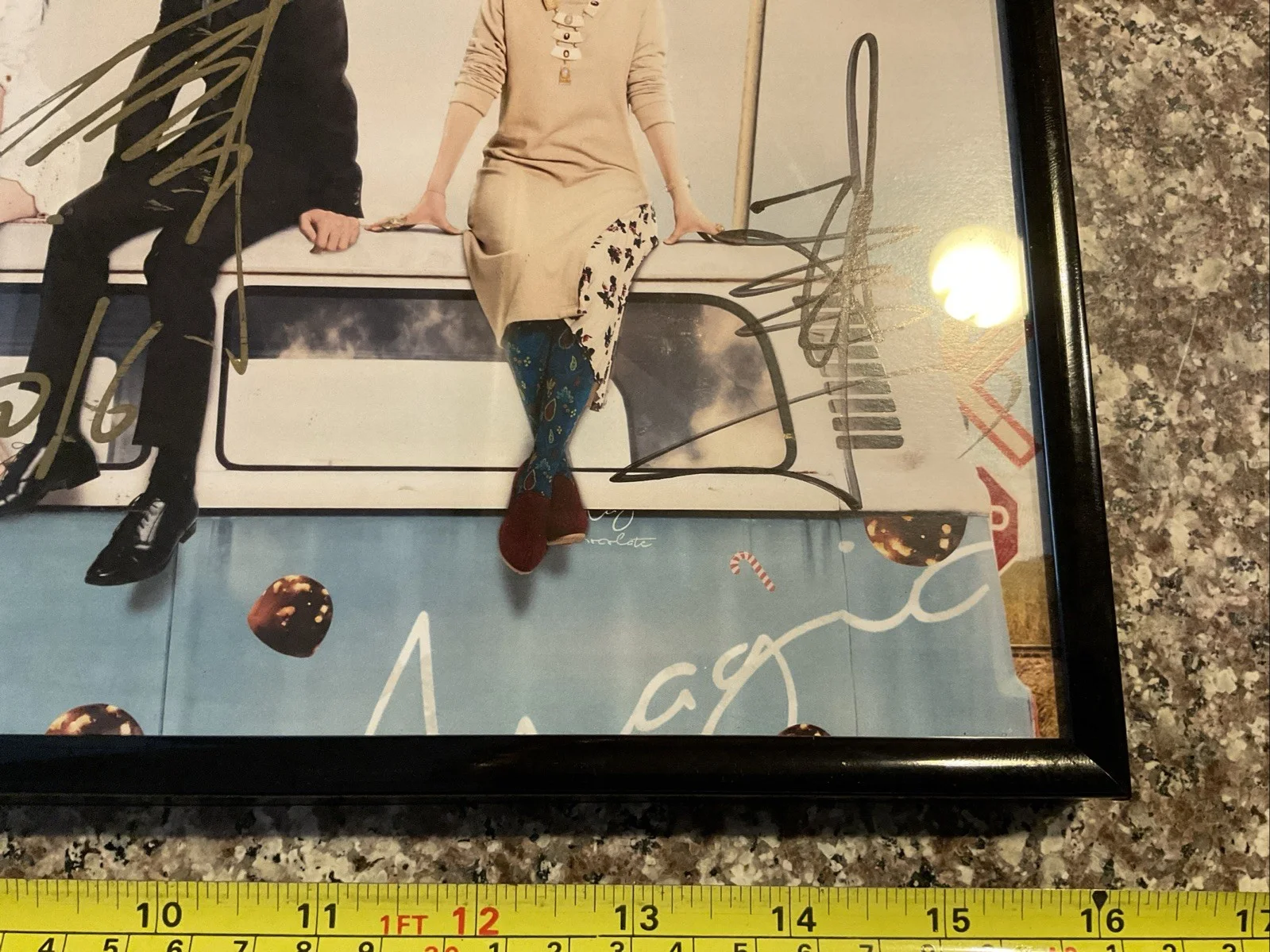 Three Members — Chinese Movie Suddenly Seventeen Signed By 3 Cast Members 16x8” 2016 Framed, image 5