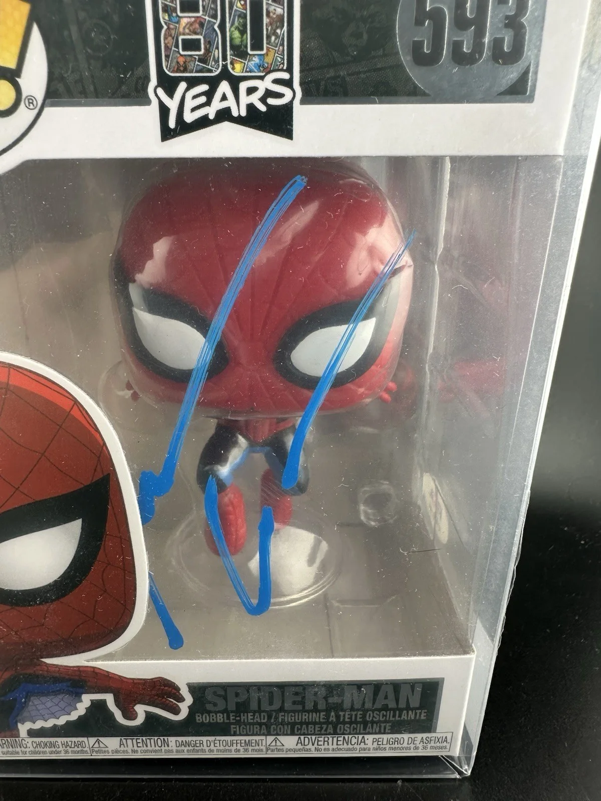 Andrew Garfield — Andrew Garfield Signed Spider-Man No Way Home Funko Pop 593 PSA CERT, image 2
