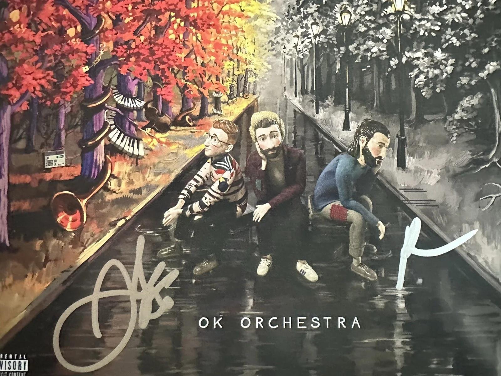 AJR BAND SIGNED OK ORCHESTRA VINYL RECORD ALBUM LP JACK+RYAN MET JSA COA, image 3