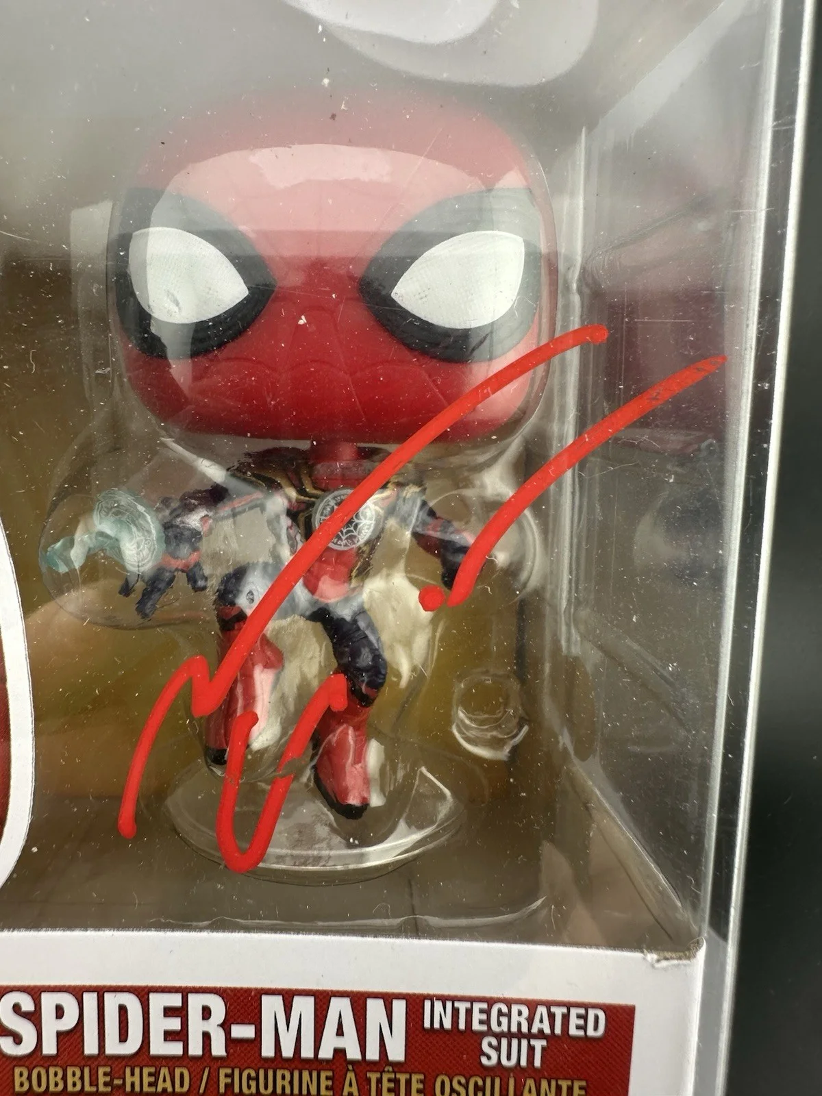 Andrew Garfield — Andrew Garfield Signed Spider-Man No Way Home Funko Pop 913 Beckett Witnessed, изображение 2