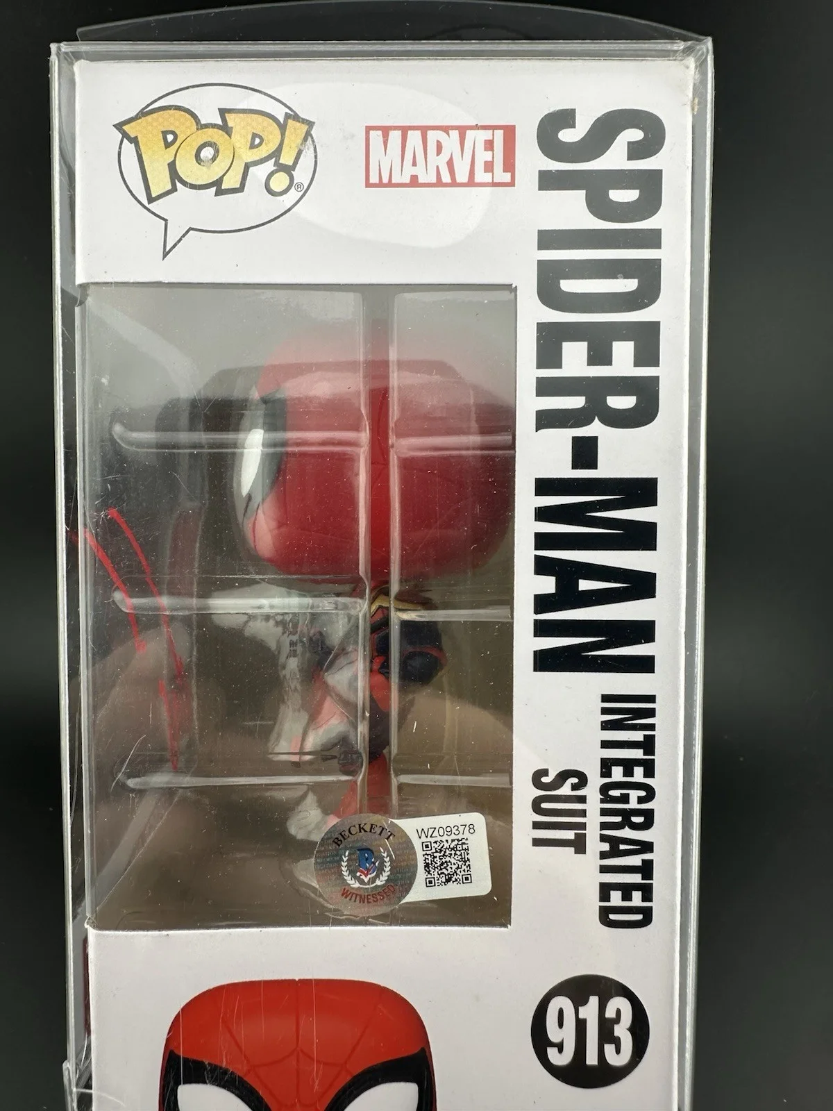 Andrew Garfield — Andrew Garfield Signed Spider-Man No Way Home Funko Pop 913 Beckett Witnessed, изображение 4
