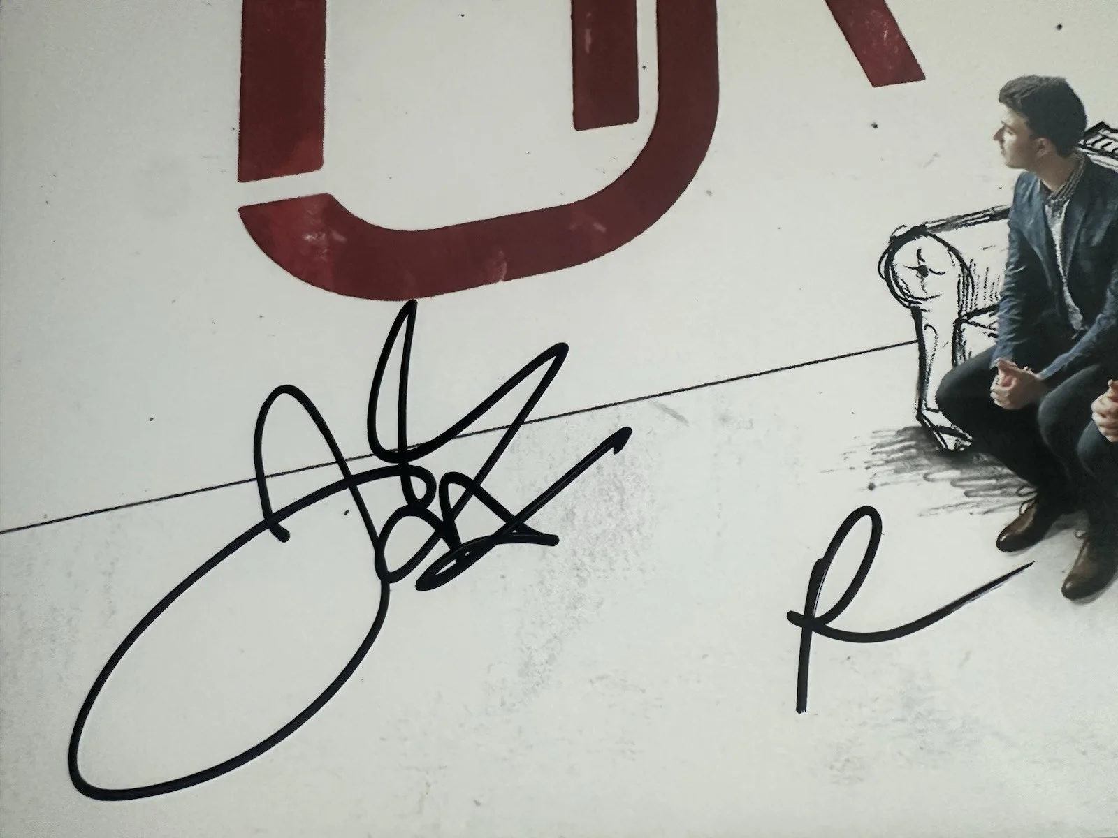 AJR BAND SIGNED LIVING ROOM VINYL RECORD ALBUM LP JACK+RYAN MET JSA COA, изображение 3