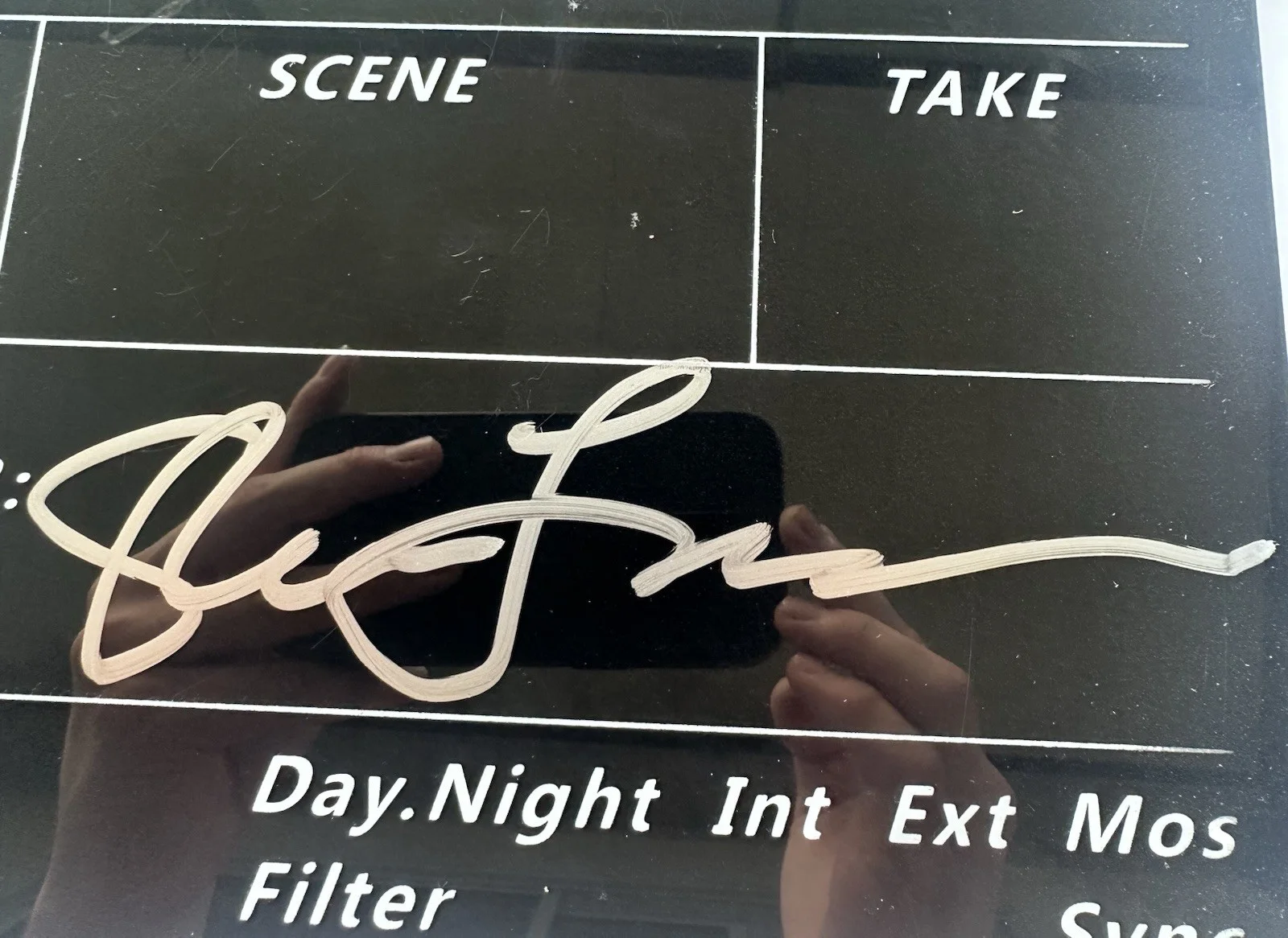STEVEN LISBERGER SIGNED DIRECTOR’S CLAPPER TRON CREATOR JSA COA, image 2