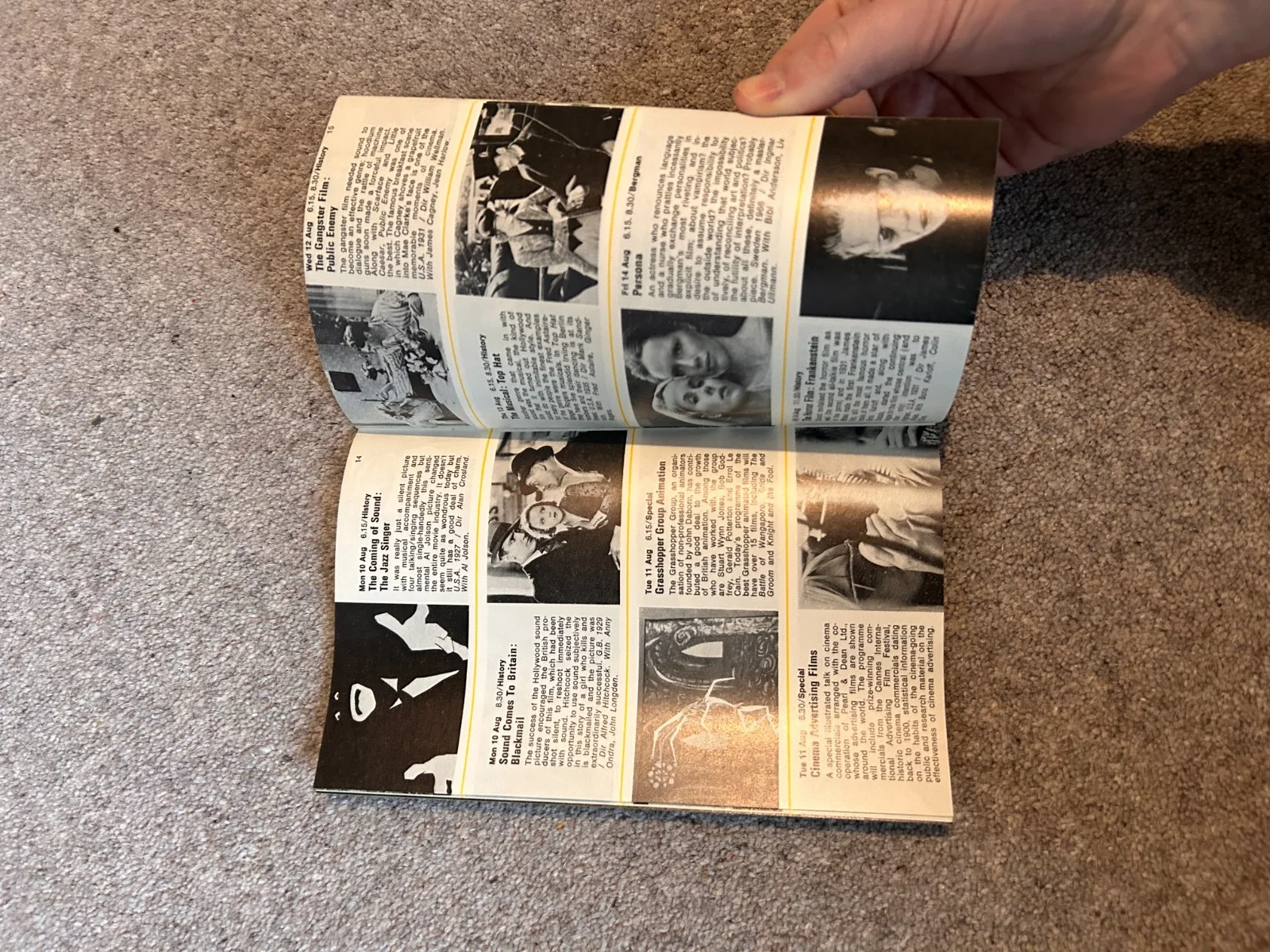 NF.T Programme 1970 History of Cinema Andy Warhol Yoko Ono Ken Loach BFI Booklet, изображение 4