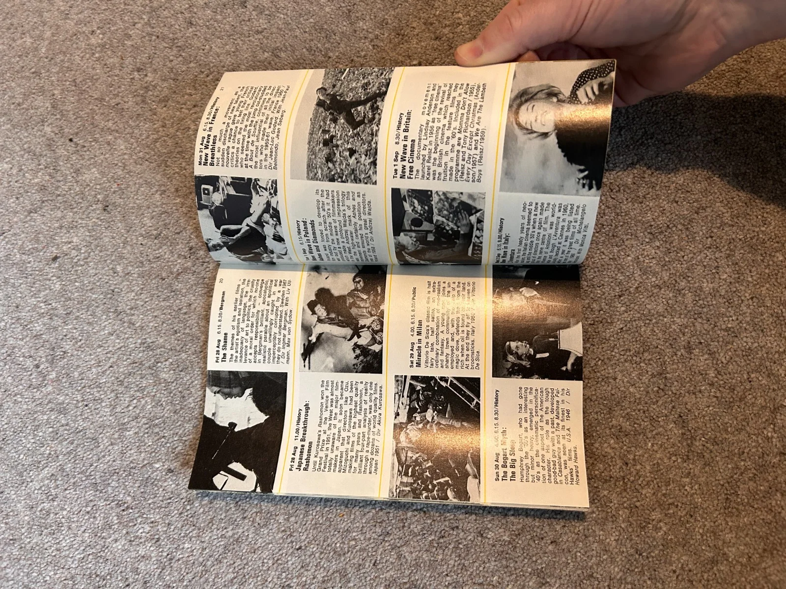 NF.T Programme 1970 History of Cinema Andy Warhol Yoko Ono Ken Loach BFI Booklet, изображение 5