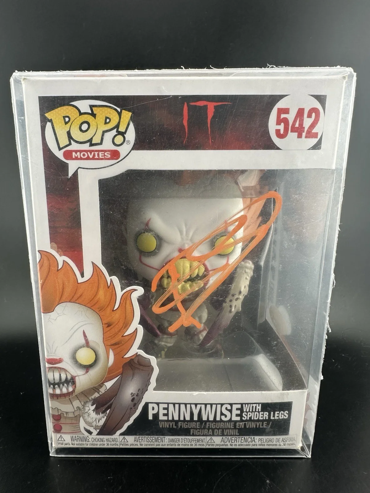 bill skarsgard — Bill Skarsgard IT Pennywise 542 Autographed Signed Funko Pop JSA COA AUTHENTIC