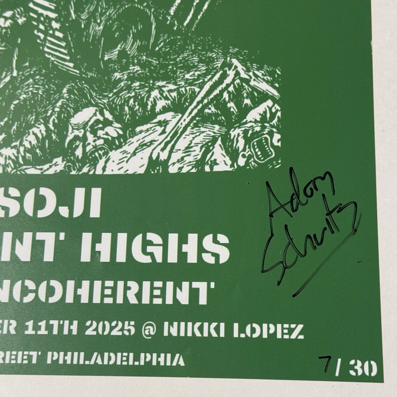 MDC Autographed 11x14” Gig Poster Philly 11/11/2025 Millions Of Dead Cops Punk, изображение 5