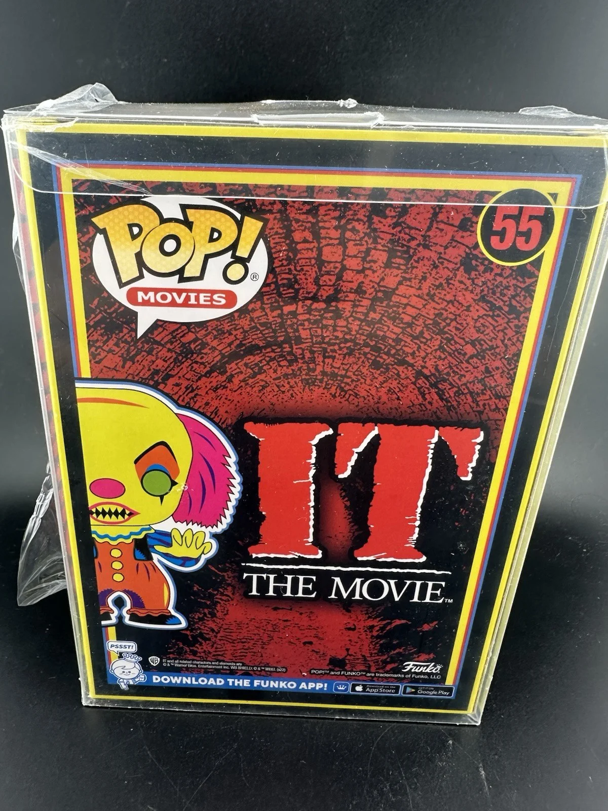 Tim Curry — Tim Curry signed Pennywise IT Blacklight Funko Pop! 55 autograph TIM CURRYS CERT, image 5