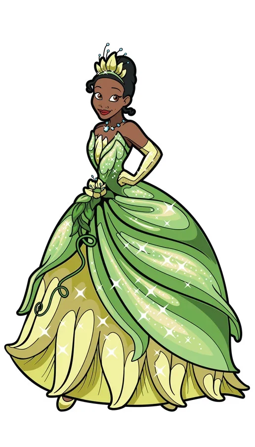 FiGPiN Tiana (0690) Disney Princess 3-Inch Enamel Pin, image 4