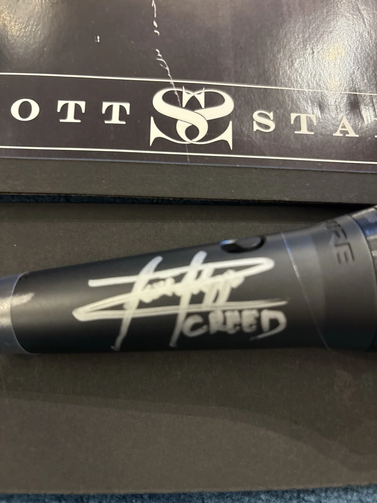 Scott Stapp Autographed Microphone And Photo In A Shadowbox, image 2