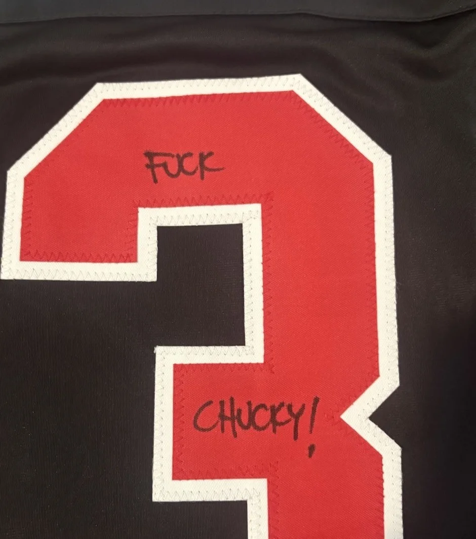 Ari Lehman — Ari Lehman Signed Jason Voorhees Hockey Jersey Friday The 13th Beckett COA, изображение 4
