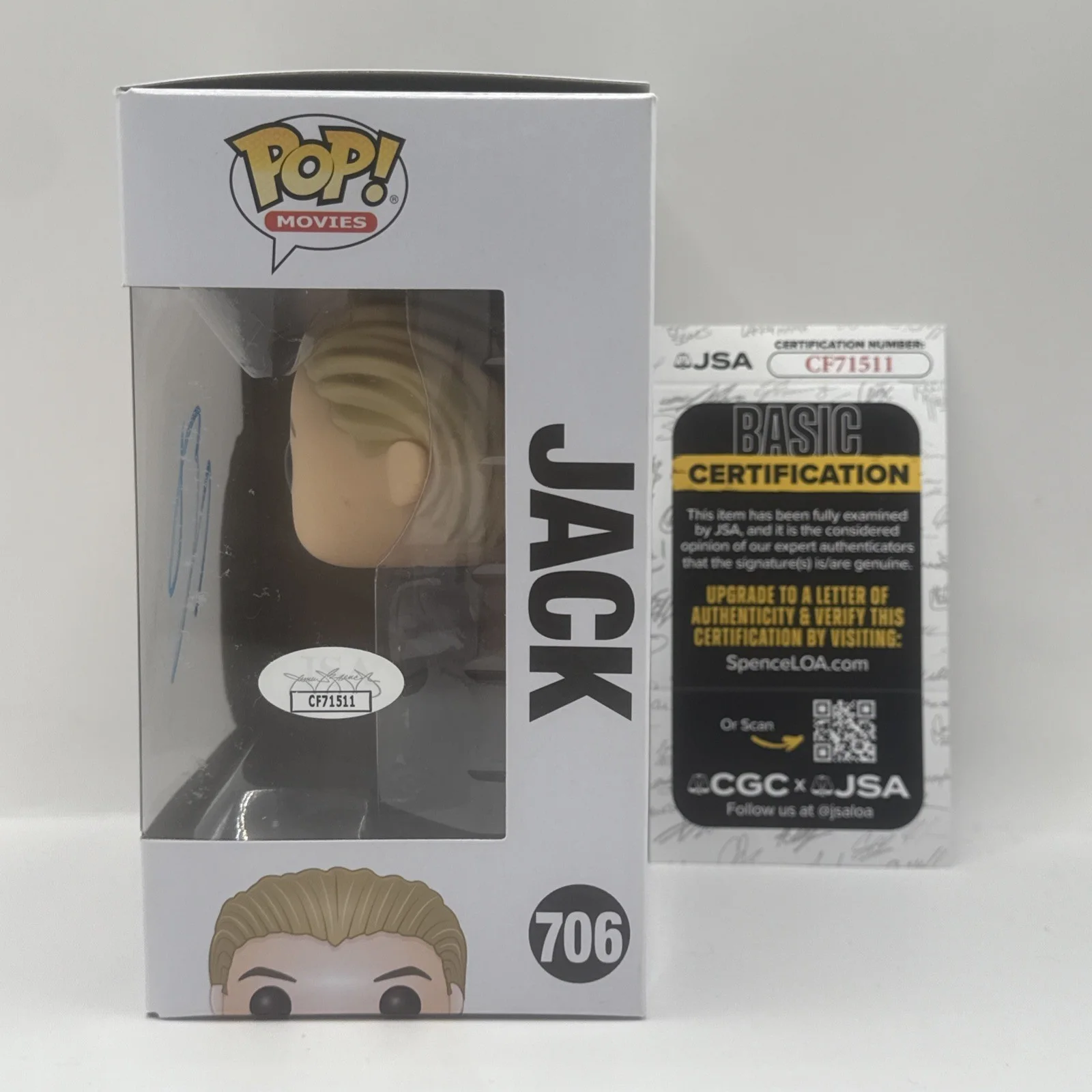 Leonardo Dicaprio — Leonardo Dicaprio Signed Autographed Titanic Jack Funko Pop #706 JSA COA AUTH, image 2