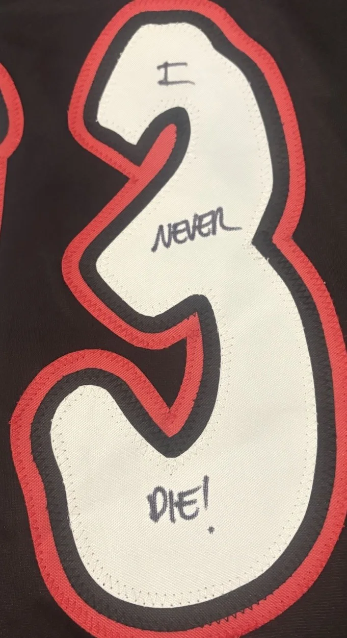 Ari Lehman — Ari Lehman Signed Jason Voorhees Hockey Jersey Friday The 13th w/ COA Beckett, изображение 4